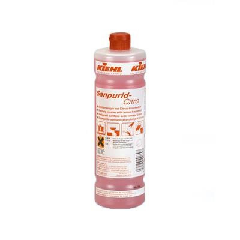 SANPURID CITRO-Det sanitar cu miros citric pt depunerile de calcar  piatra ureica si sapun 1L  Kiehl